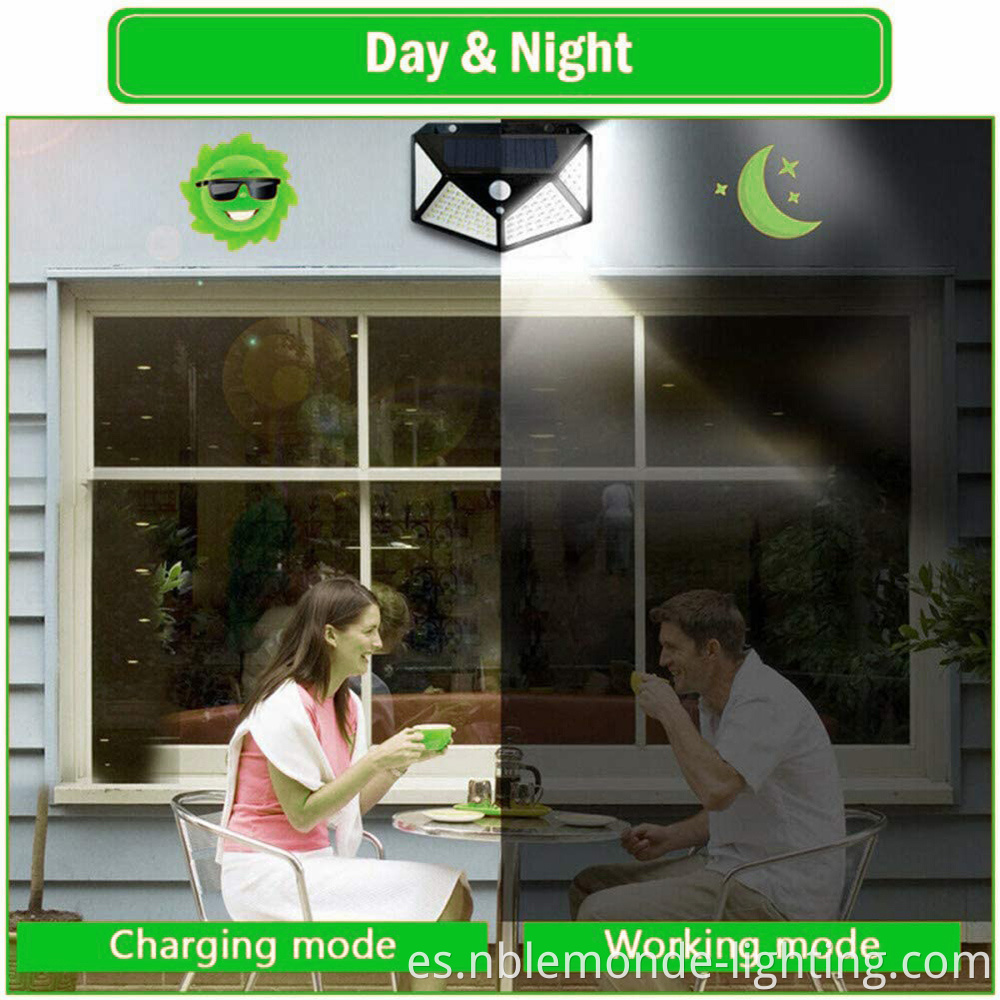 wall mount solar security light